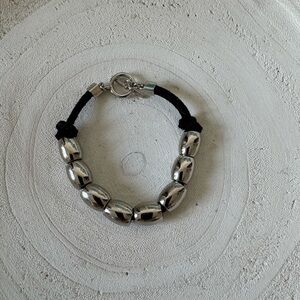 Silver Beaded Bracelet